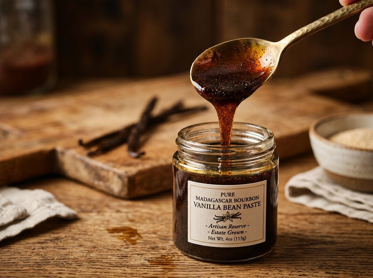 Madagascar Bourbon vanilla bean paste with natural seeds